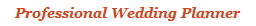 Professional Wedding Planner